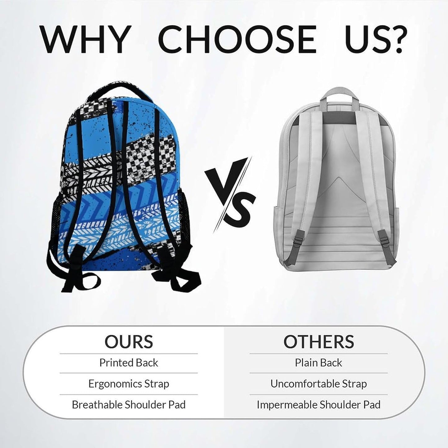 Boy Backpack, Motorcycle Backpacks for Kids, 17" Sports Bookbag for Preschool Kindergarten Elementary, Back to School Gifts