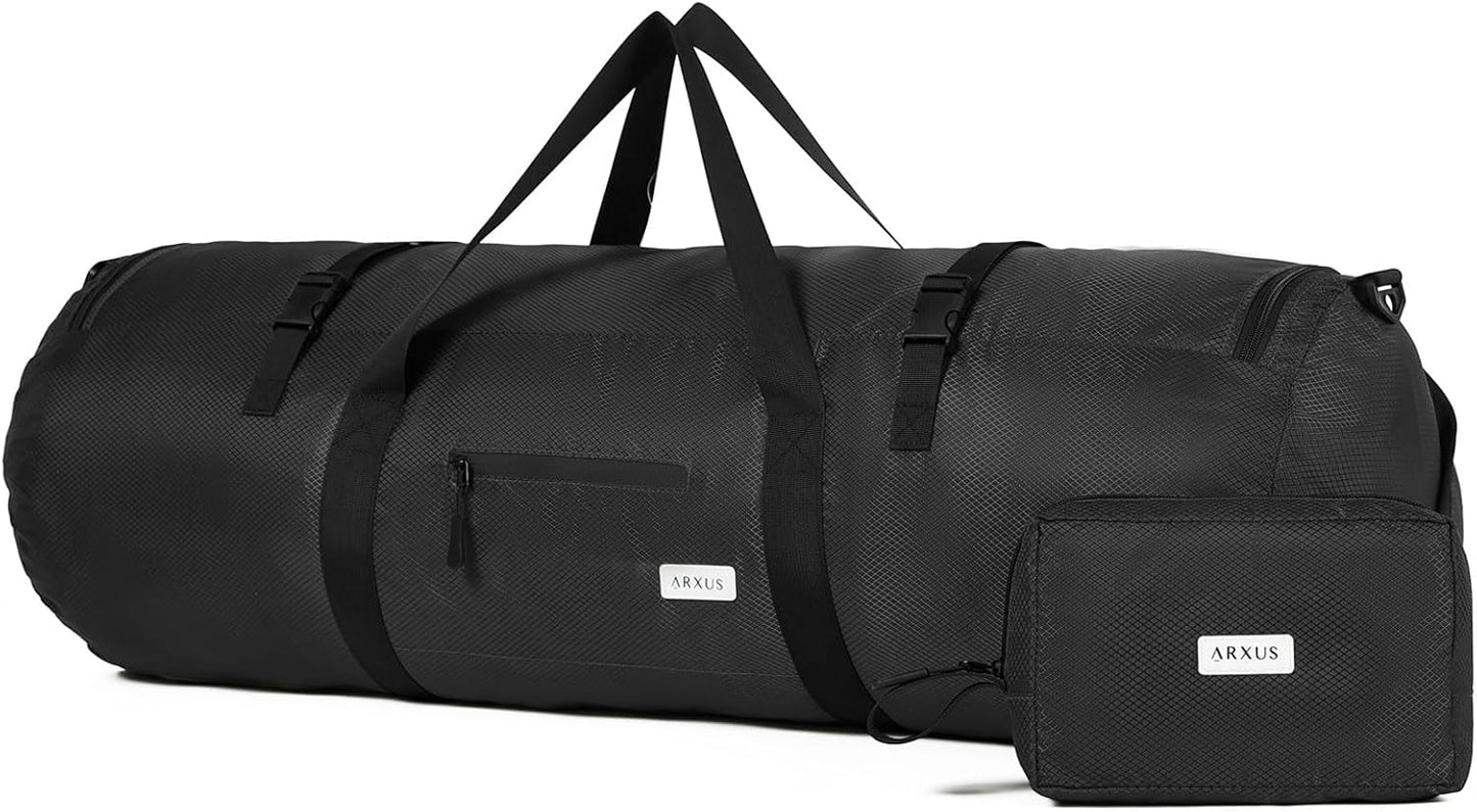 Arxus Extra Large Duffle Bag for Travel Gym 90L 50L 30L Baseball Bat Sports Duffel Bags for Men with Shoulder Strap, Tent Storage Camping