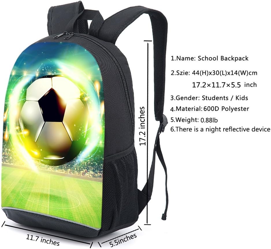 CAIWEI American Football Backpack School Bag