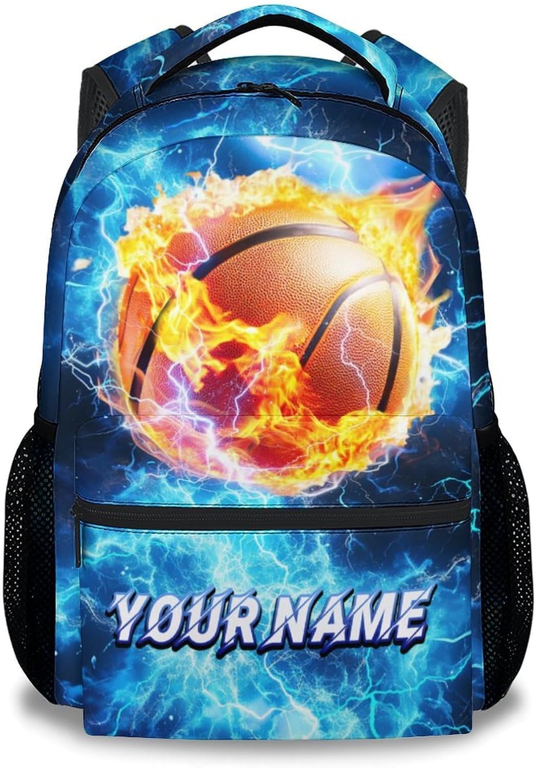 Boys Backpack - Personalized Basketball Backpacks for Kids - Custom Sports Bookbag for Teens - Lightweight School Bag for Elementary(17 Inch)