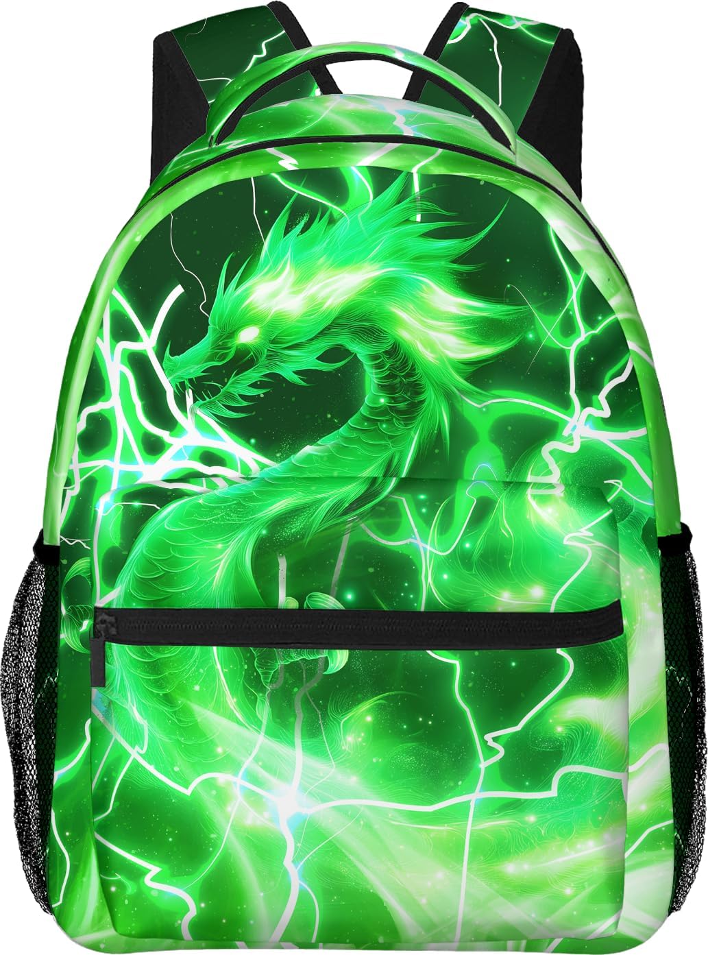Green Dragon Kids Backpack For Boys Girls Elementary Schoolbag Kindergarten Bookbags Preschool School Bag Toddler Book Bags Travel Bag Hiking Camping Rucksack Daypack Students Back To School Gifts