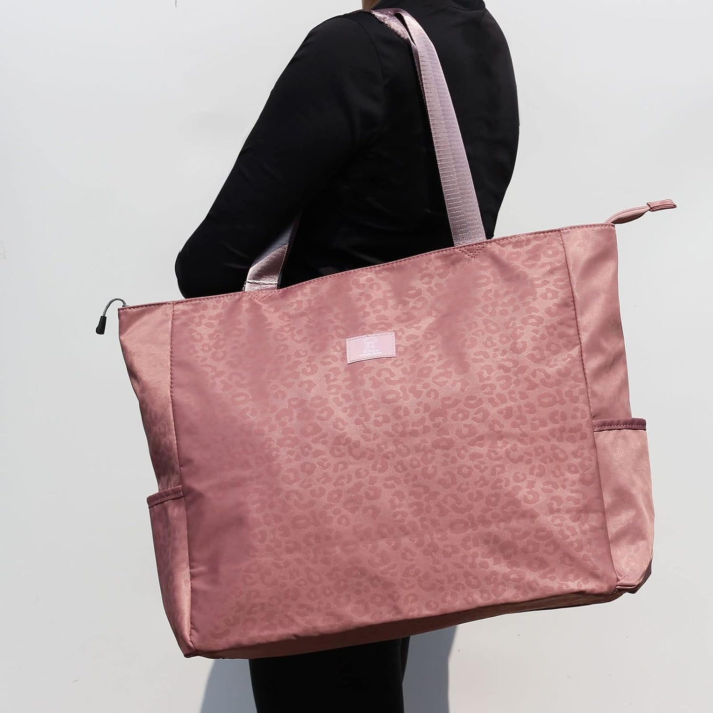 LARGE BEACH BAG Water Resistant Lightweight 20 inch Women Oversize Tote Bag for Gym Beach Travel Pool Yoga Nurse