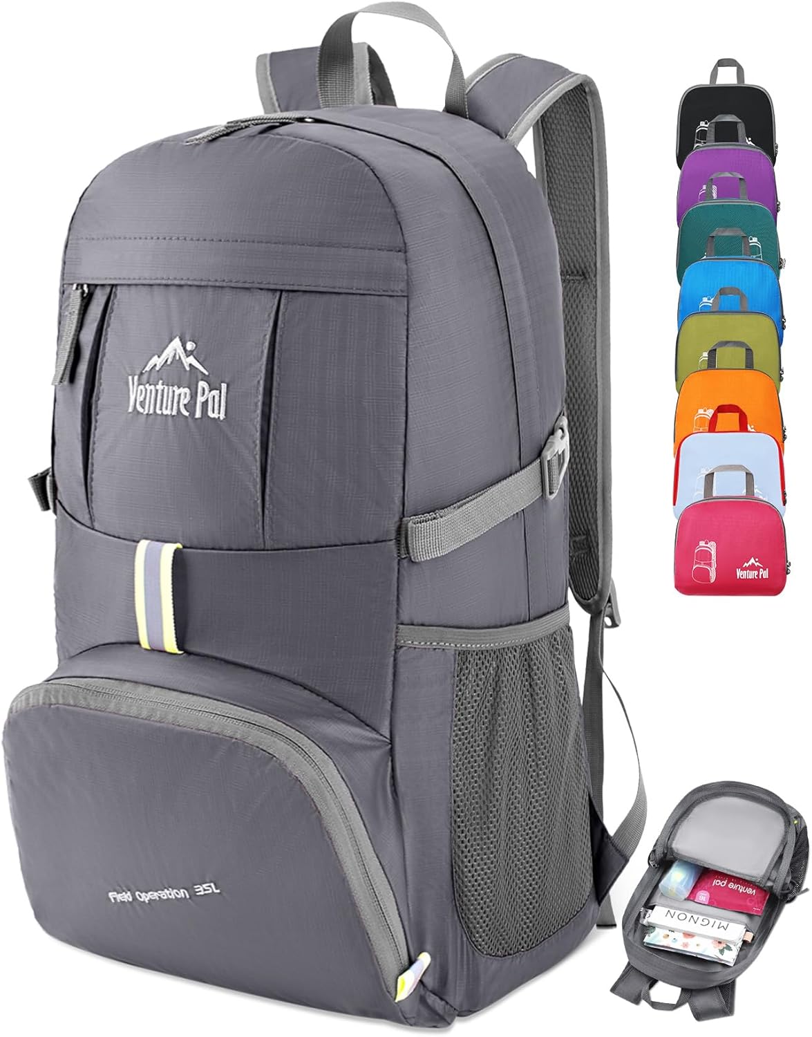 Venture Pal 35L Ultralight Lightweight Packable Foldable Travel Camping Hiking Outdoor Sports Backpack Daypack