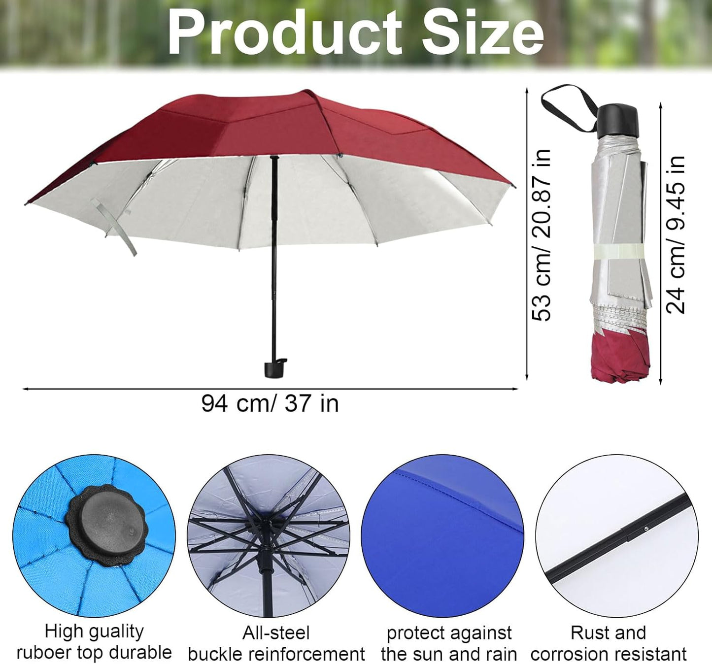 Travel Umbrella, Umbrellas Bulk, 5 Colors Travel Folding Umbrellas, Exquisite Appearance, Easy To Carry, Suitable For Sunny Days And Rainy Days
