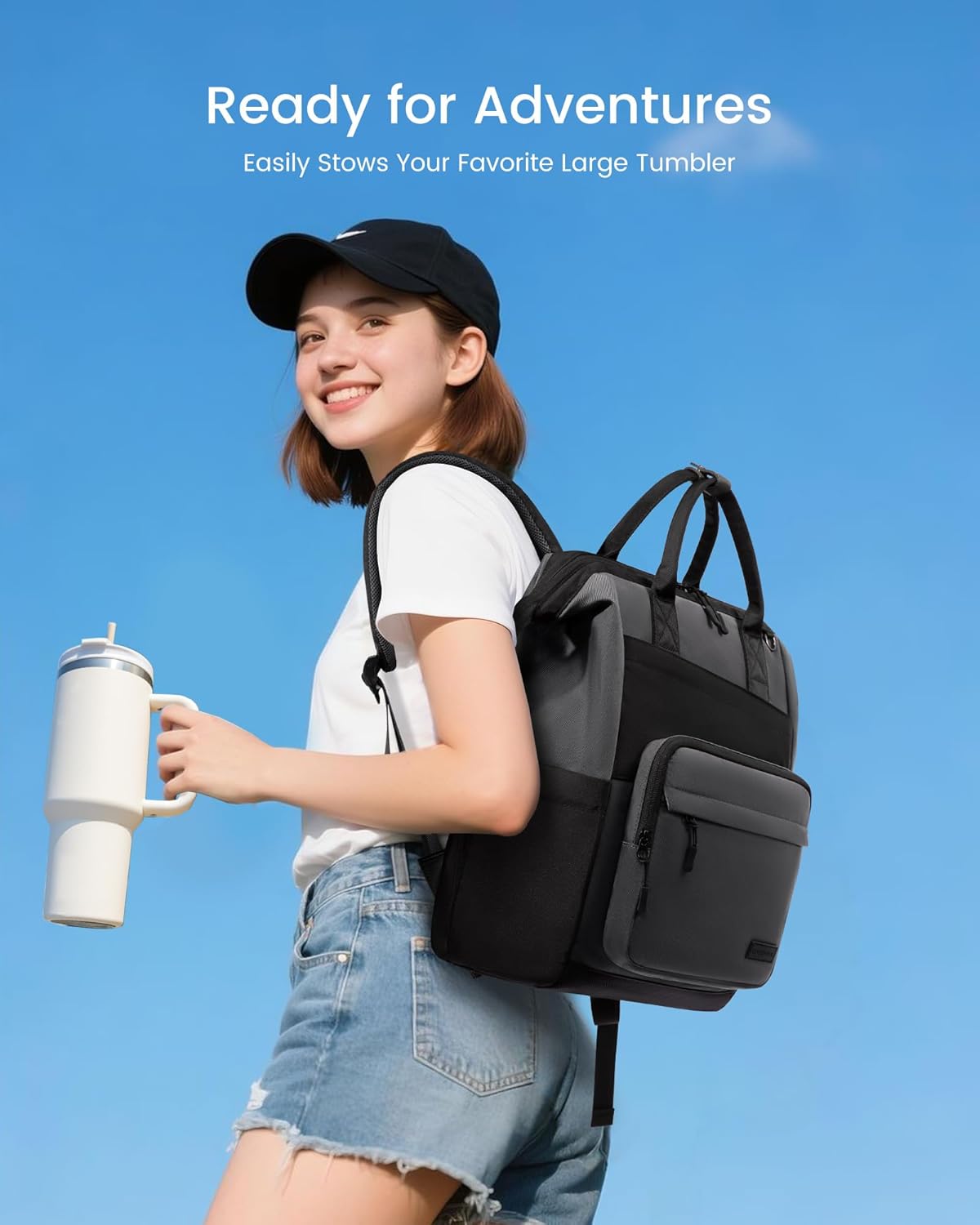 LOVEVOOK Laptop Backpack for Women, 17 Inch Travel Backpack for Work College Business, Water