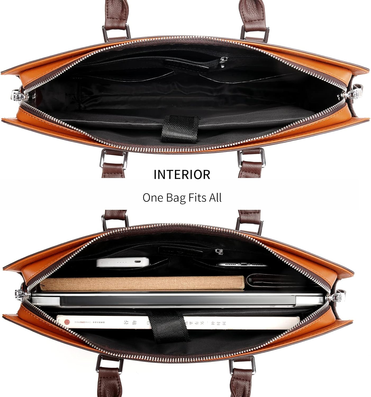 FSD.WG]Business Bag Leather Briefcase Shoulder Laptop Business Bag for Men
