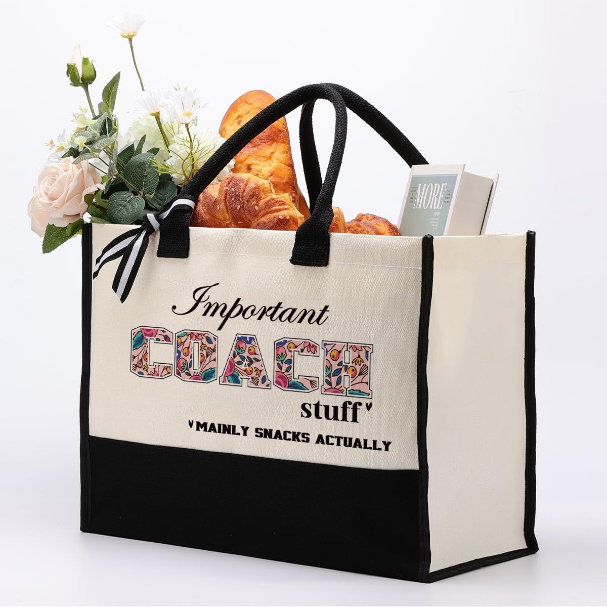 Gkwa Canvas Tote Bag for Gifting, Women Cotton Canvas Bag, Reusable Shopping Bag