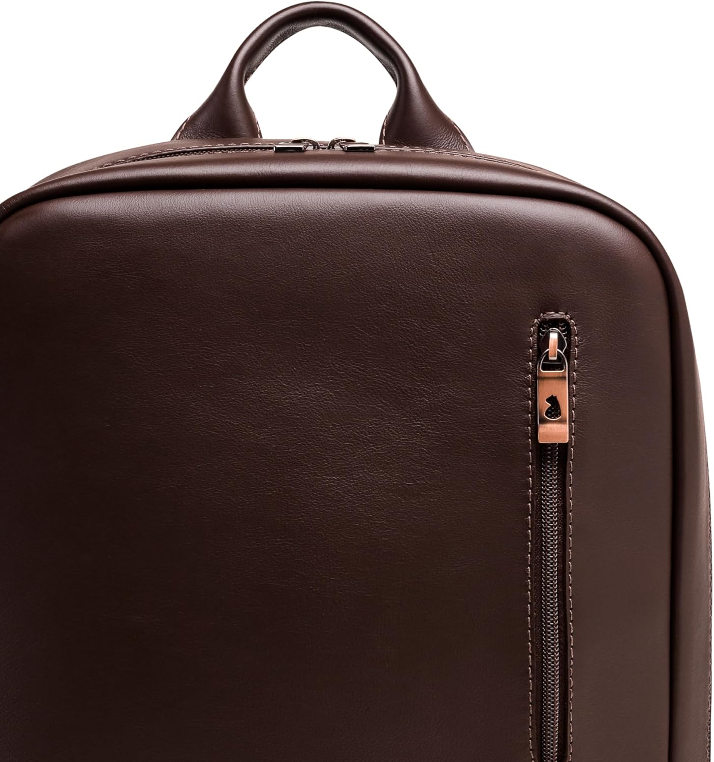Nordweg Nomad Leather Laptop Backpack NW089A – Lightweight Daypack for Work & Travel – Fits Laptops up to 15.6” (Brown)