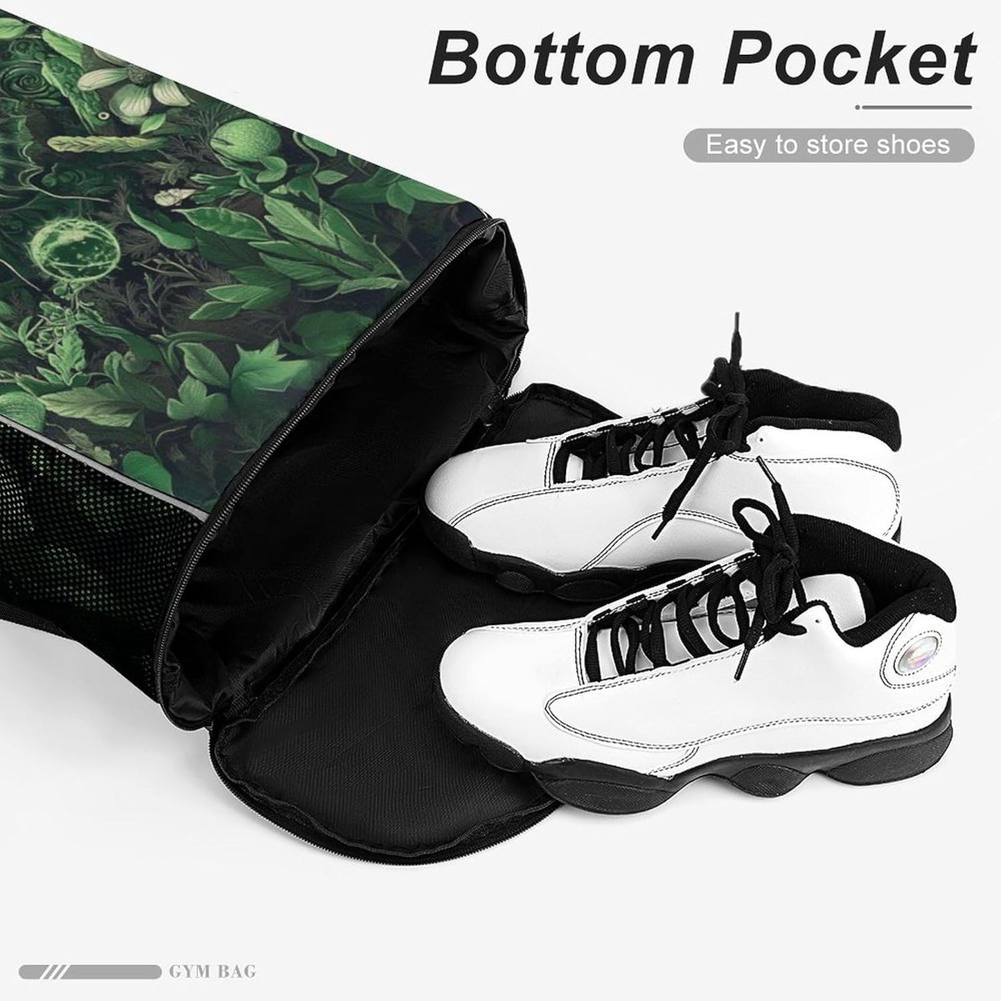 Magical Moth Drawstring Backpack Gym Bag With Shoe Compartment String Bag Sport Beach Swimming Sackpack For Women Men
