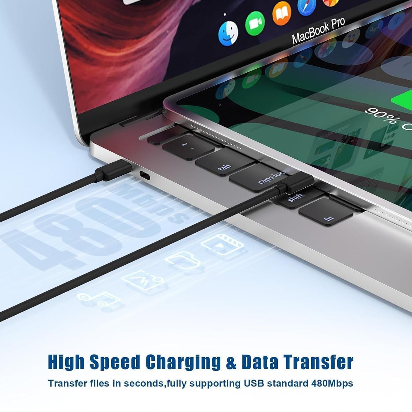 iPhone 17 16 15 Charger/10ft Type C to C Charging Cable Cord Long, USB C Fast Charging Block Plug for Apple iPhone 17 Pro Max/17 Air/16 Pro/15 Plus/AirPods/iPad/mini Plug Cube Birck Box Power Adapter