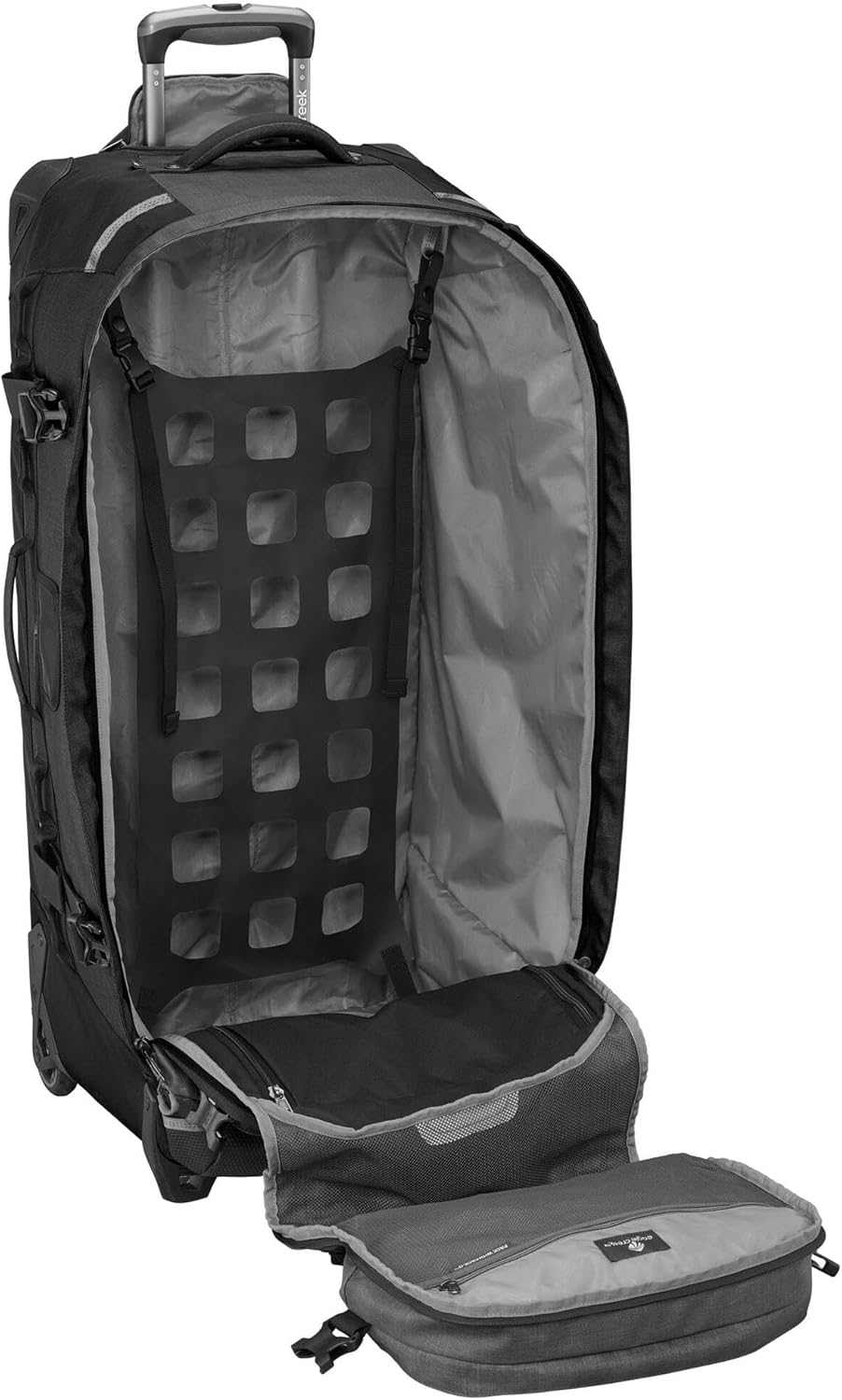 eagle creek Expanse ORV 2-Wheel 36" Trunk – Wheeled Duffel Bag for Travel & Adventure – Durable, Weather-Resistant Fabric – Heavy-Duty Handles – Wet & Dry Compartment – Black