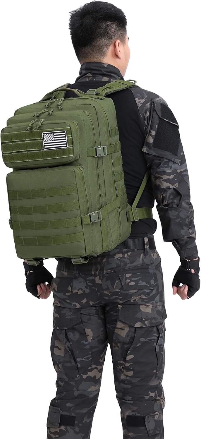 ATBP Military Tactical Molle Rucksack Backpack Large Travel Backpack Hiking Daypack Camping Hunting Backpack