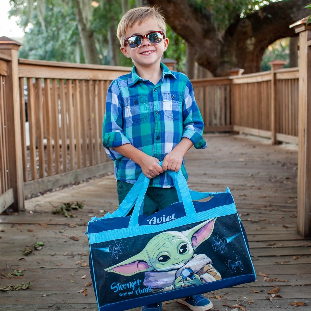 Personalized Licensed Kids Duffel Bag - MAND BABY YOD