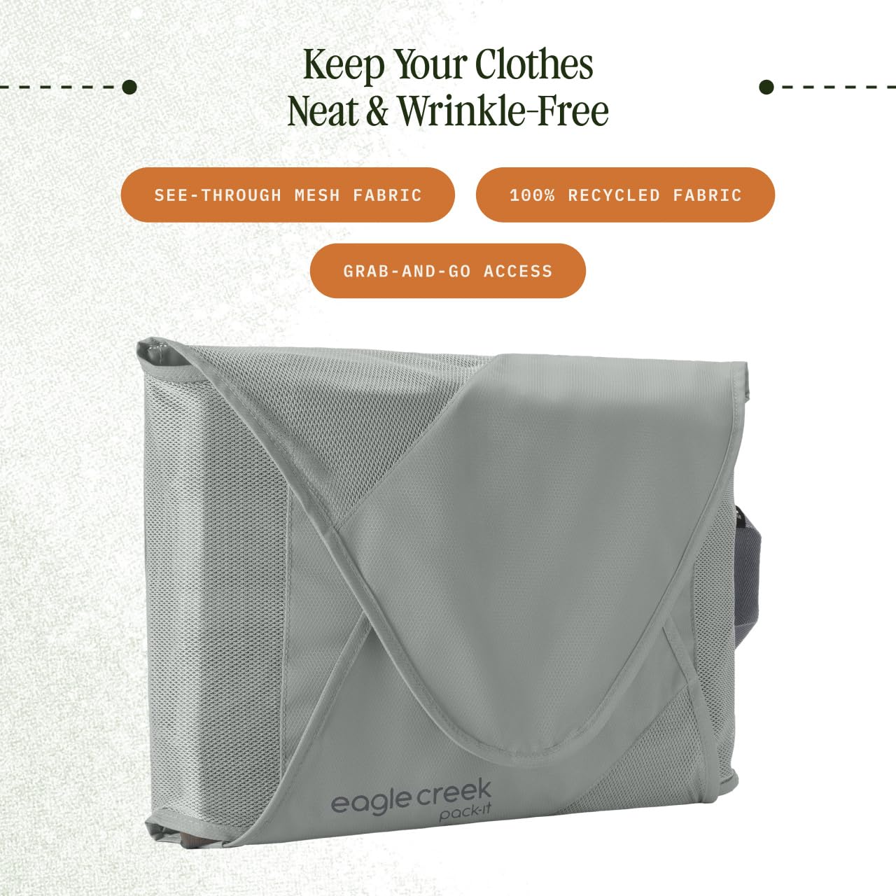 Eagle Creek Pack-It Reveal Garment Folder, Large, Storm Grey