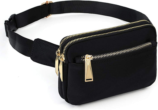 UTO Fanny Pack for Women Crossbody Trendy Fashion Belt Purse Chest Waist Hip Bumbag for Outdoor Shopping Travel Hiking