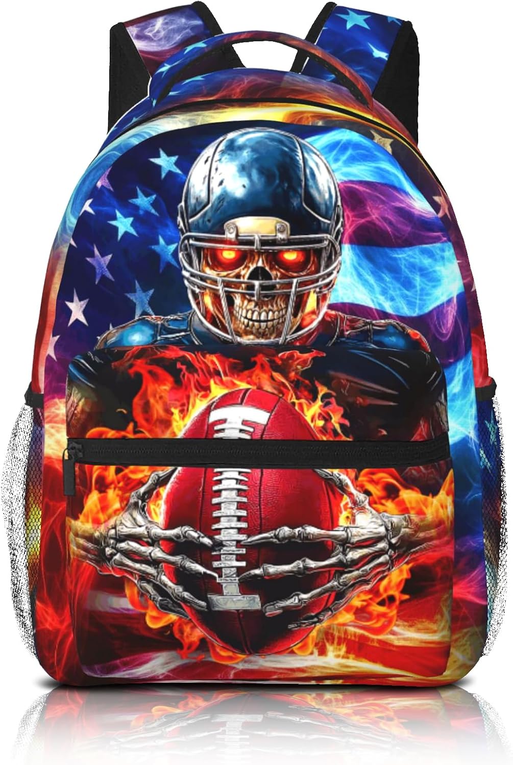School Backpack for Boys American Football Boys Backpack for Kids Children Elementary Middle School Sport Bookbag Travel Back Pack for Ages 6-18