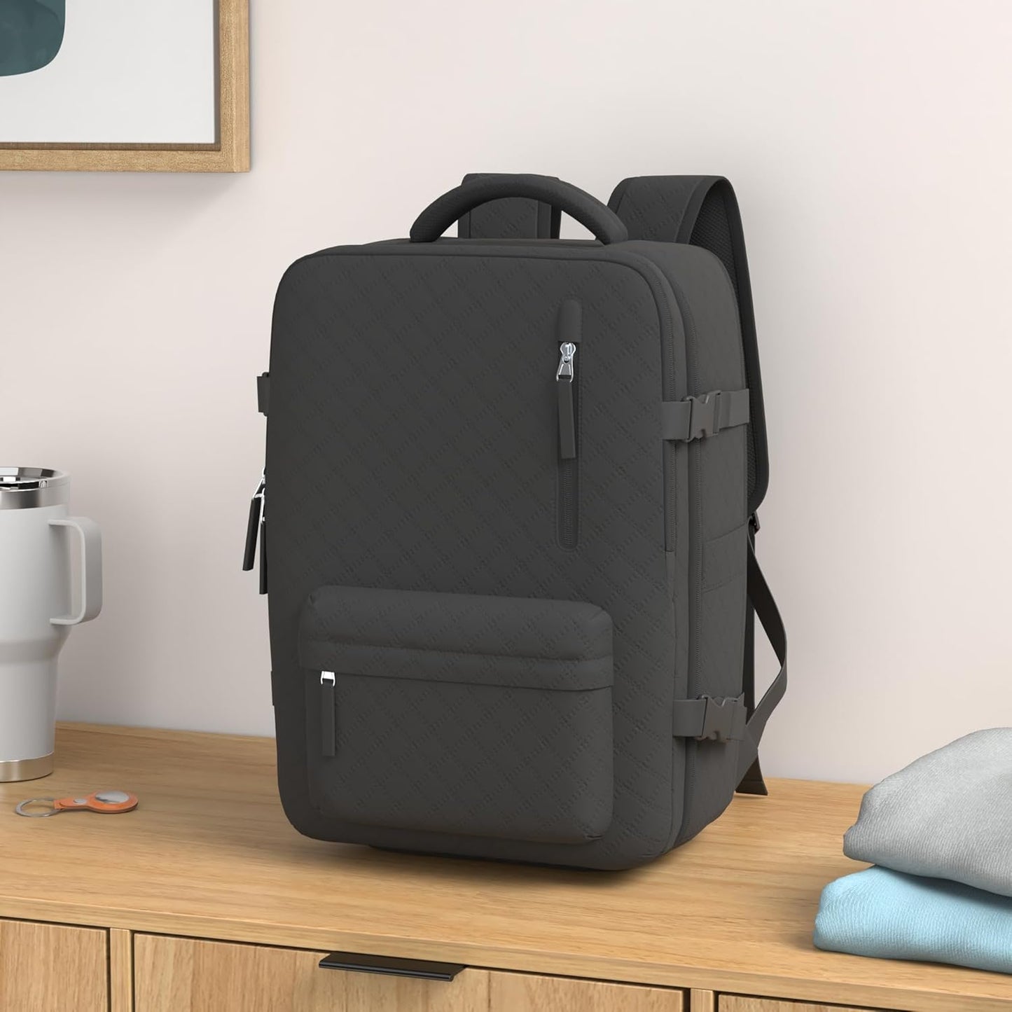 WONHOX Large Travel Backpack Carry on Flight Approved Laptop Work Business Backpack for Women Men Mochila de Viaje