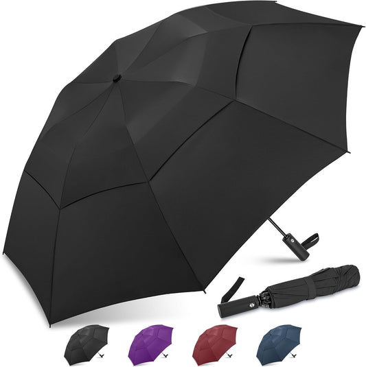ZOMAKE Compact Golf Umbrella 42/54/62 Inch,Large Golf Umbrellas Windproof Automatic Open Portable Collapsible Travel Umbrella for Men Women
