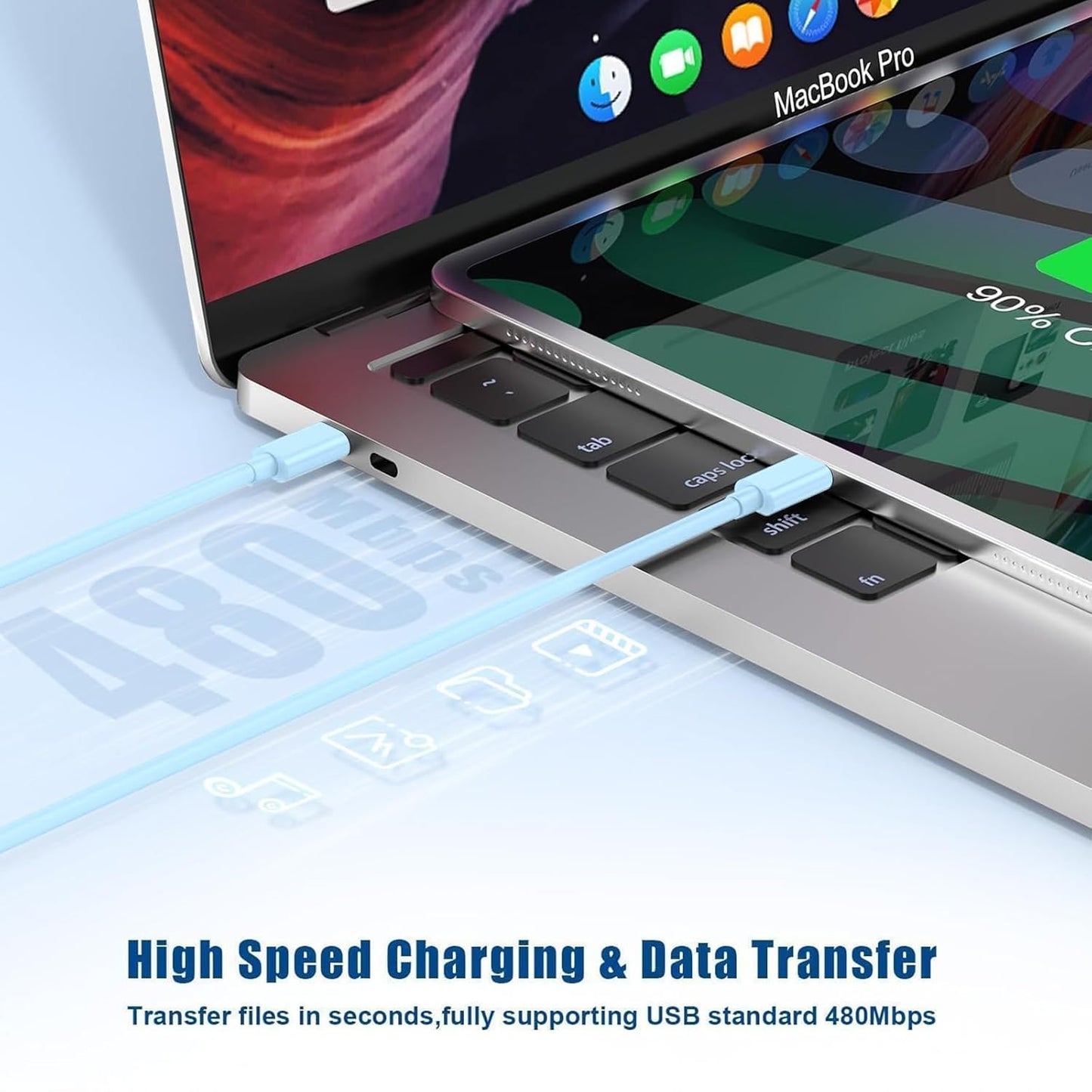 𝟐𝐏𝐚𝐜𝐤 𝟰𝟱𝗪 Dual Port iPhone 17 16 15 Charger and 6ft/10ft Type C to C Cable Cord Long,USB C Fast Charging Block for Apple iPhone 17 Pro Max/17 Air/16 Pro/15 Plus/iPad/mini,Wall Plug Cube Brick