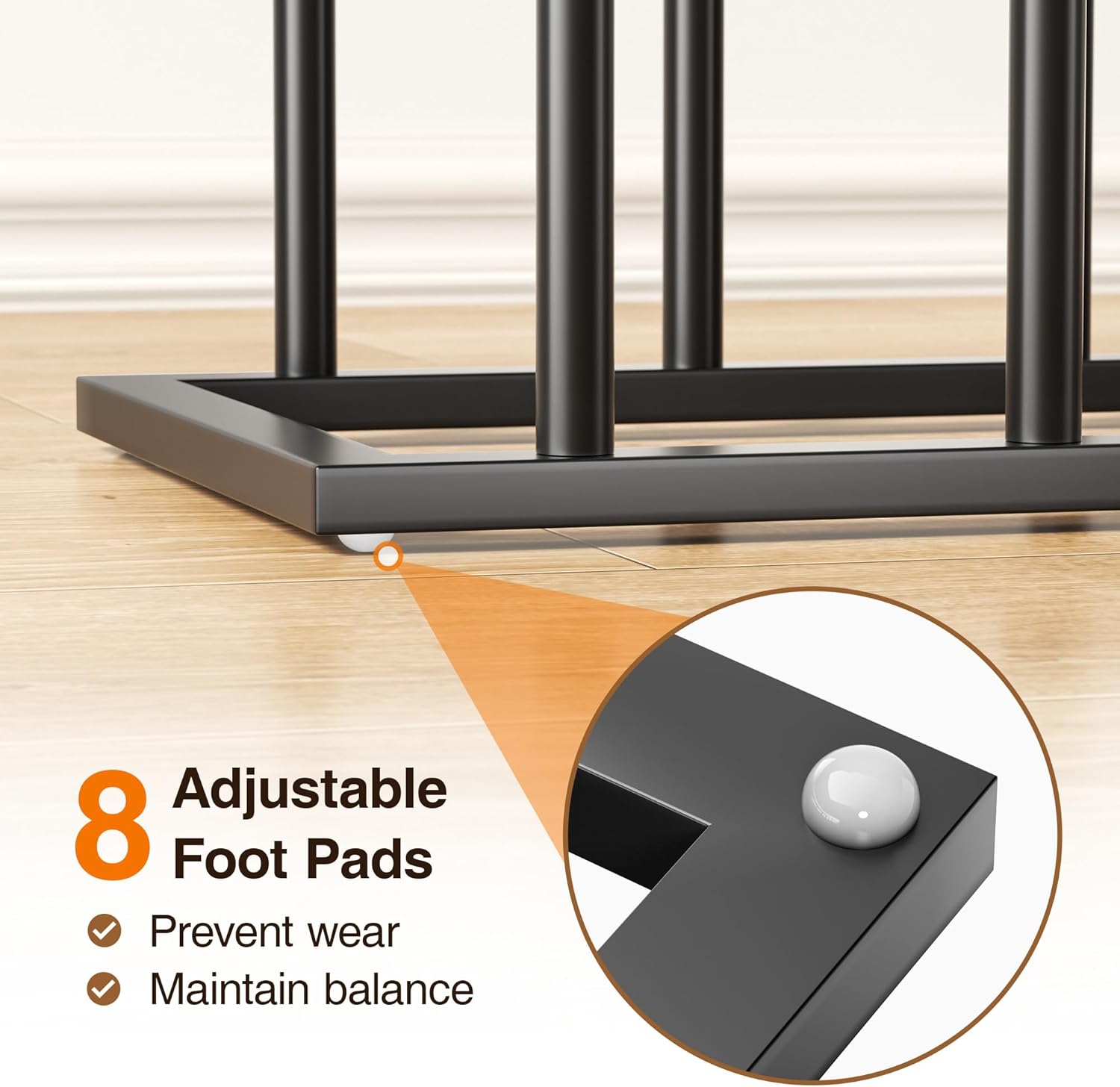 pickpiff Free Standing Shoe Racks - 19.5 Inch Black Metal Boot Rack Organizer Tall Boots for Dorm