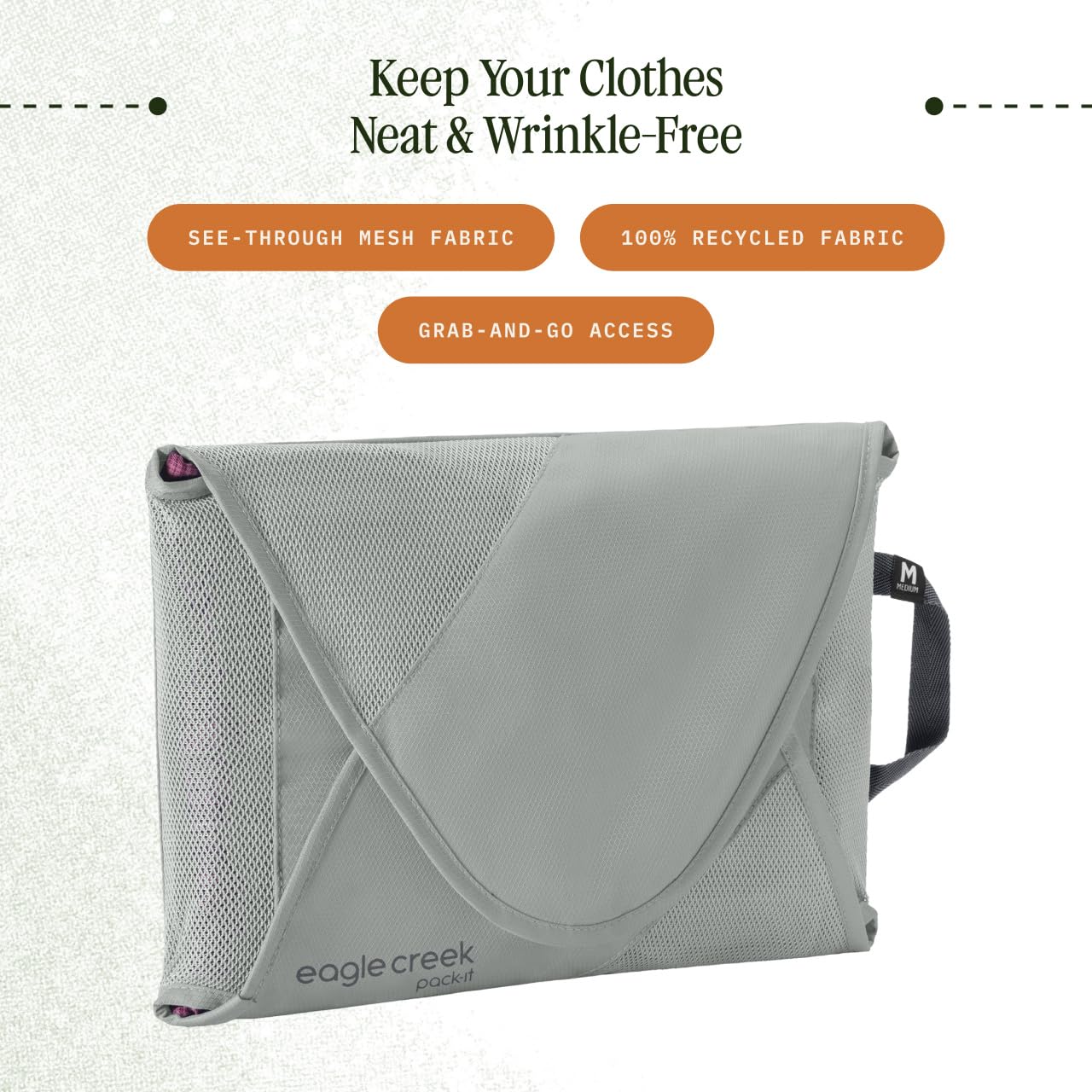 Eagle Creek Pack-It Reveal Garment Folder, Medium, Storm Grey