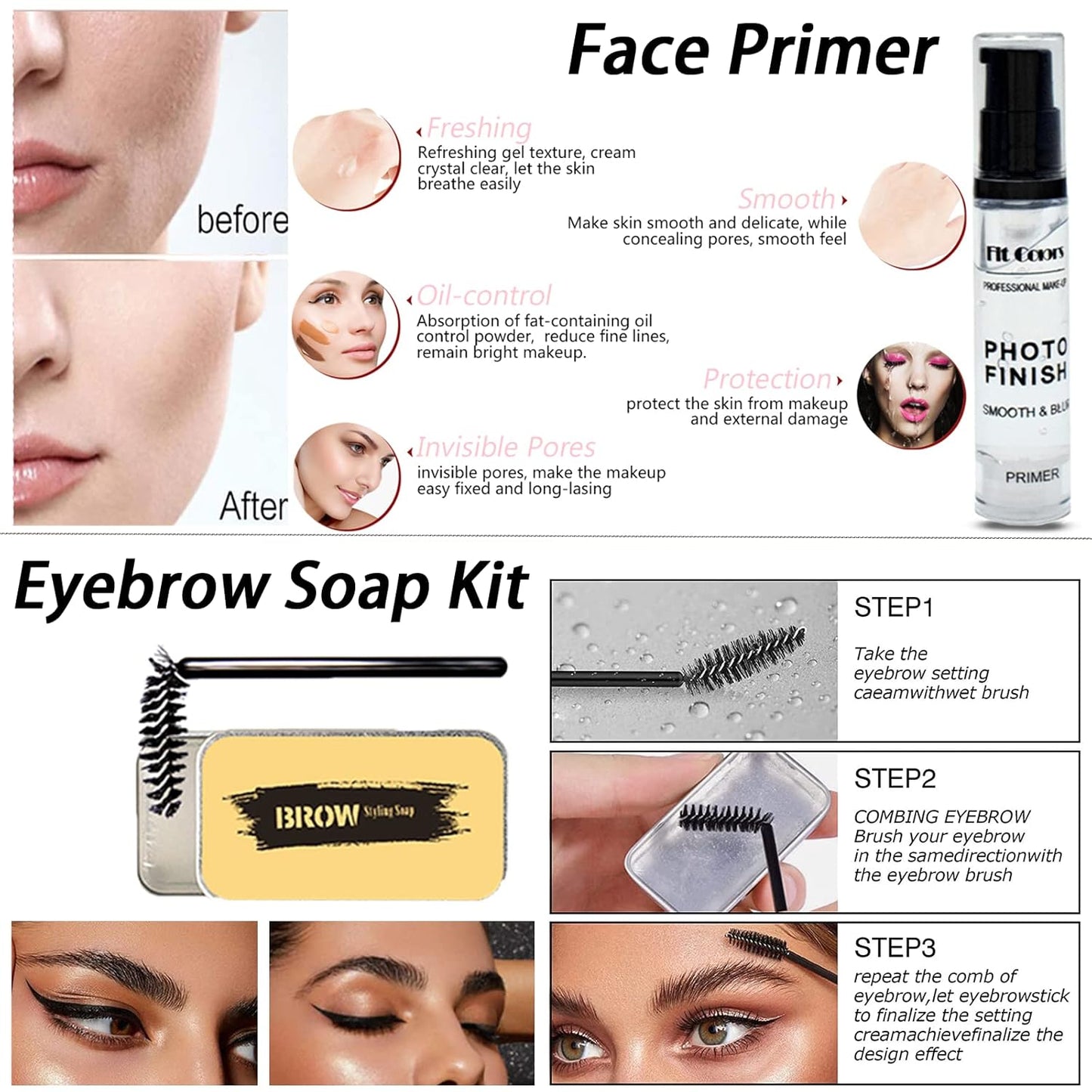 All in One Makeup Kit for Women Full Kit, Makeup Set 12 Colors Eyeshadow, Foundation & Primer