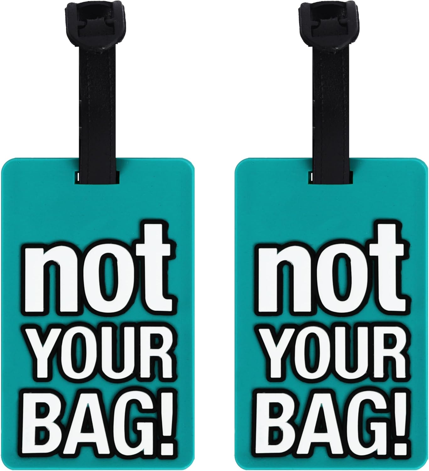 Funny Luggage Tag - Set of 2 (Not Your Bag Blue)