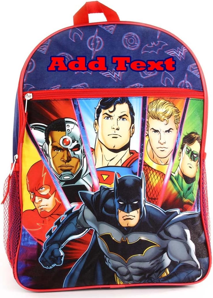 Personalized 16 Inch License School Backpack - DC JL