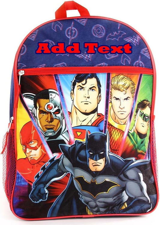 Personalized 16 Inch License School Backpack - DC JL