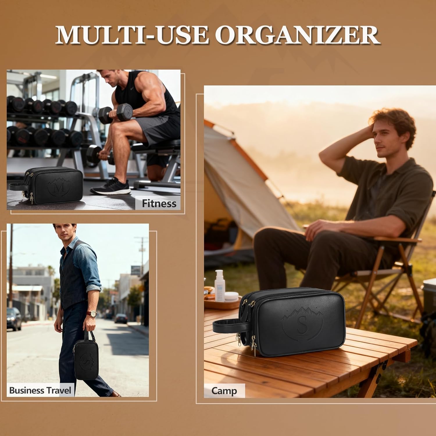 Travel Toiletry Bag for Men,Mens Shaving Bags for Toiletries,Men's Toiletry Travel Bag