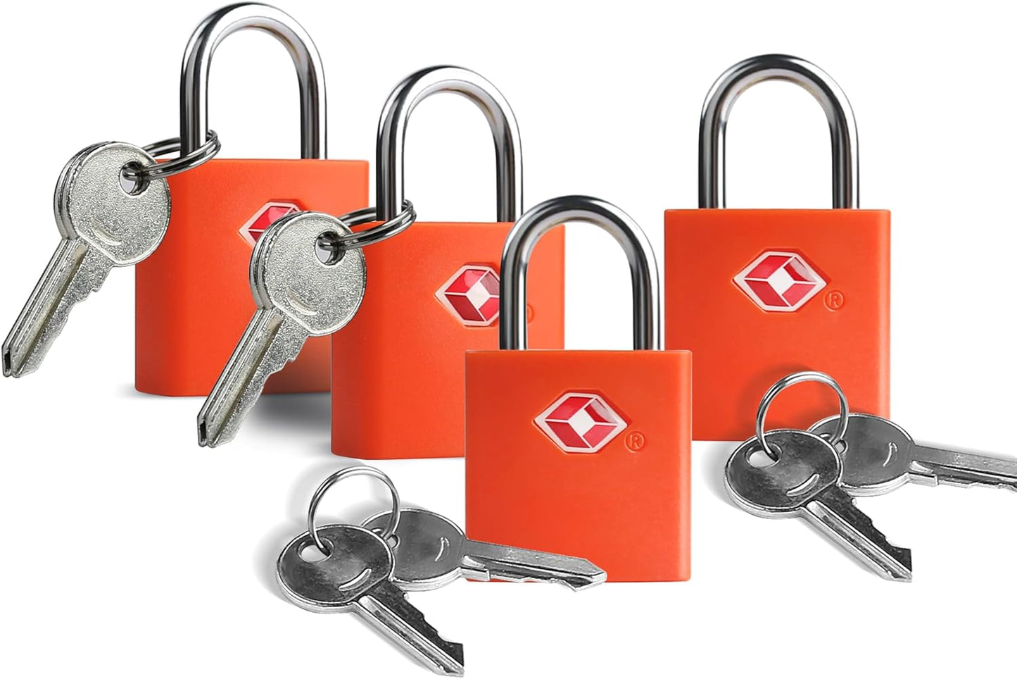 Luggage Locks TSA Approved Travel Essentials, Small Padlock with Key, TSA Locks for Luggage