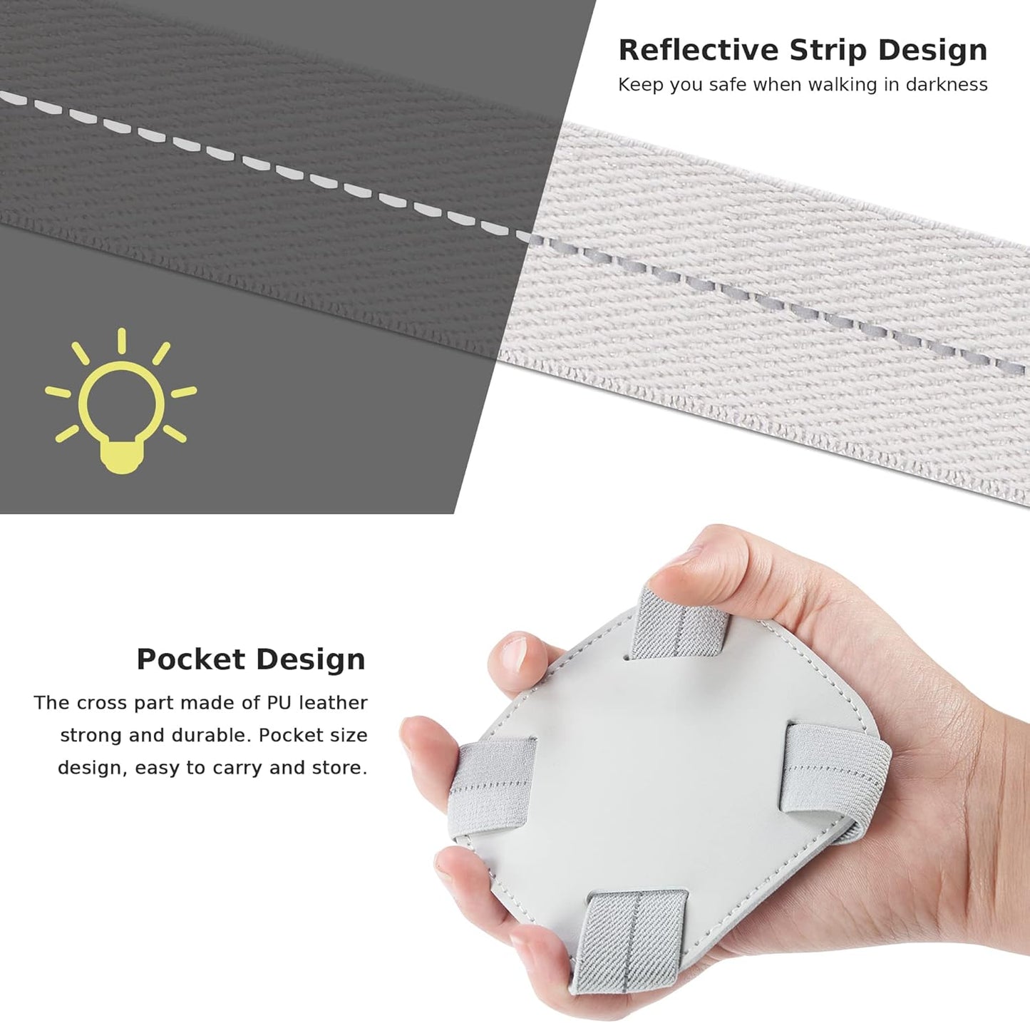 Travelkin Luggage Straps - Bungees for Suitcases, Add a Bag, Travel Bag Bungee Belt for Luggage Carry On (Grey 2 Pack)
