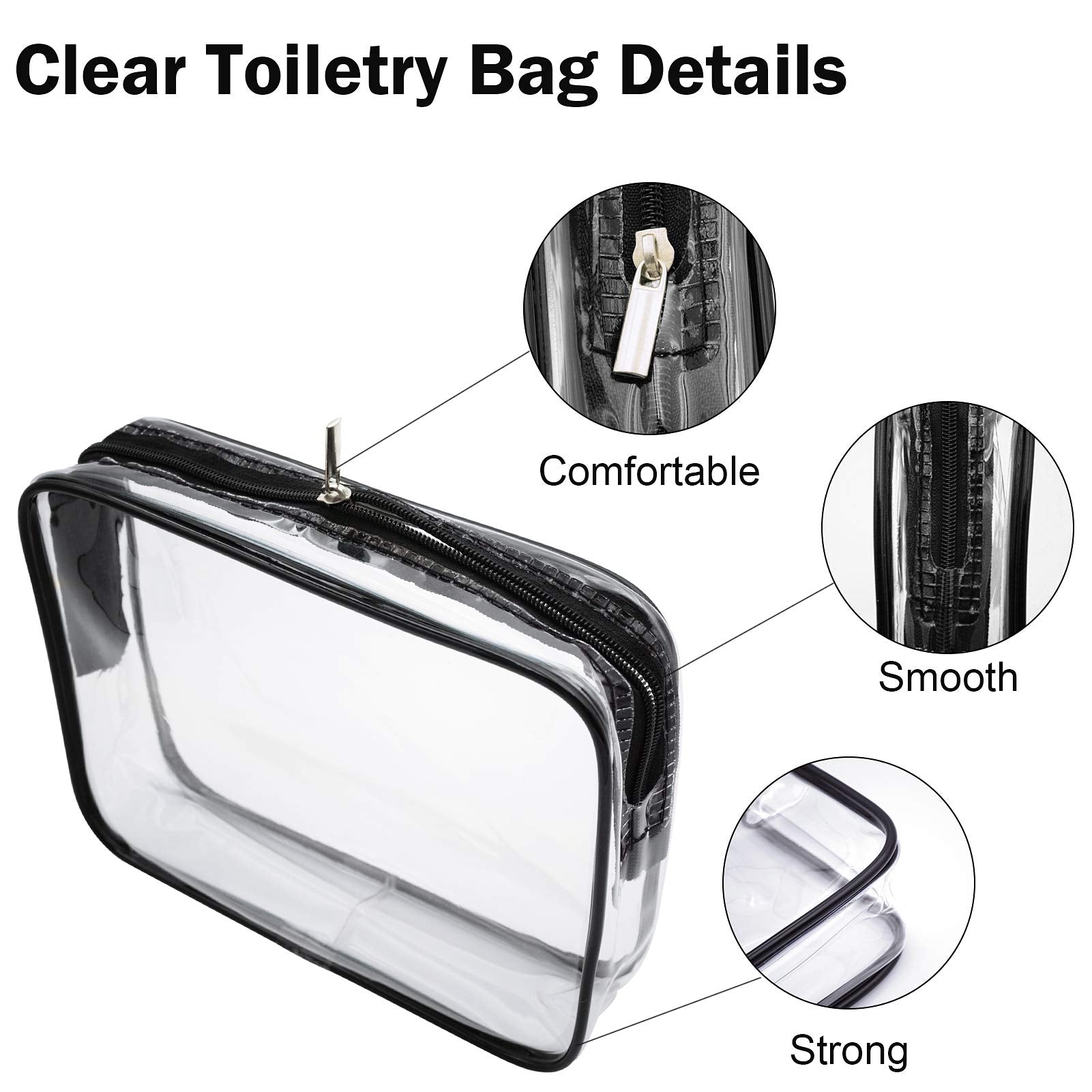 Cosywell 13-Piece 2 oz TSA Approved Travel Bottles for Toiletries Kit