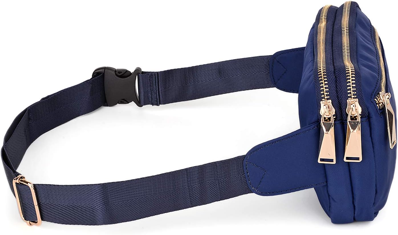 UTO Fanny Pack for Women Crossbody Trendy Fashion Belt Purse Chest Waist Hip Bumbag for Outdoor Shopping Travel Hiking