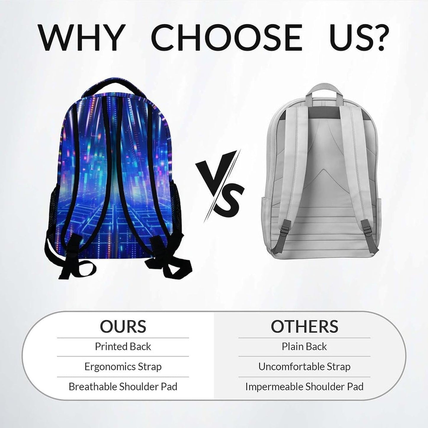 Mercuryelf Kids Backpack - Custom Gaming Kid Backpack for School, Travel - Cool Gamer Bookbag for Boys - 17 Inch School Bag for Primary Middle