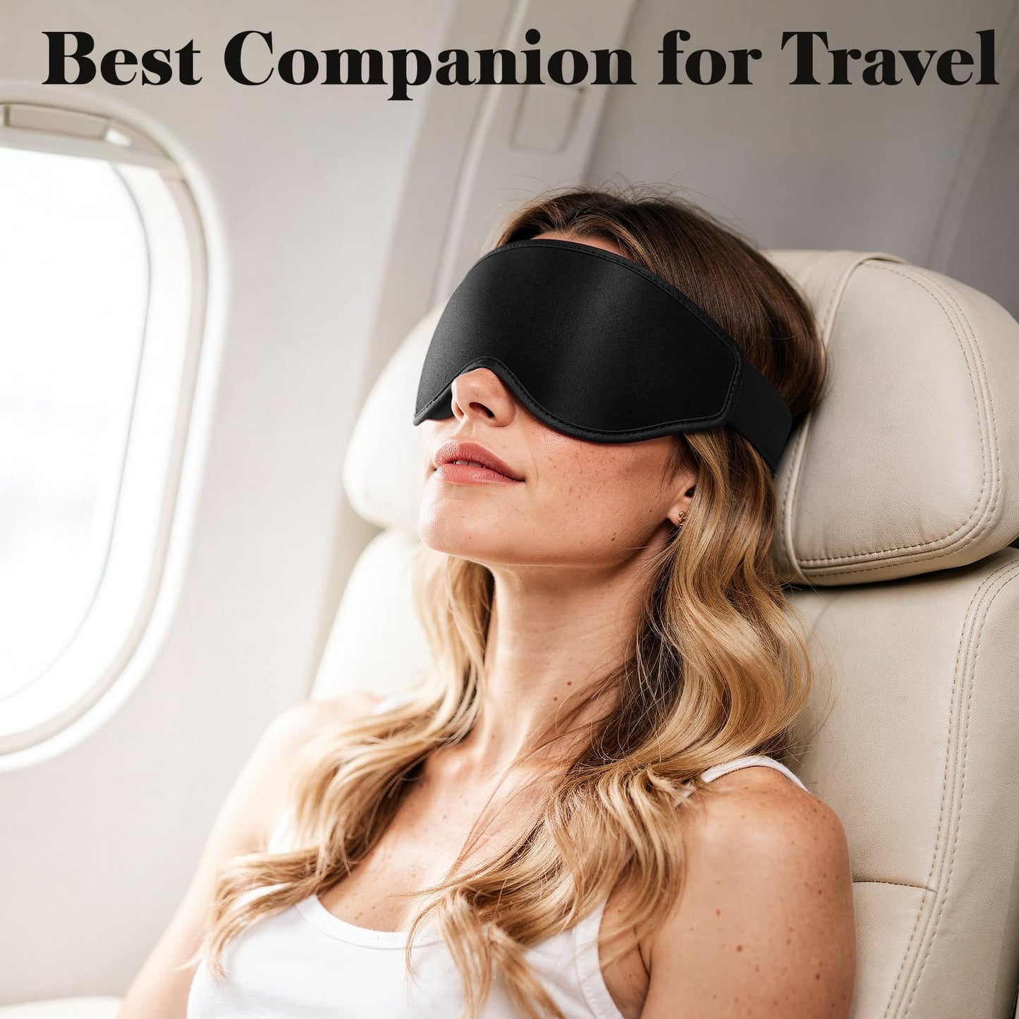 Fygrip 3D Eye Mask Sleep Mask for Men & Women, Black
