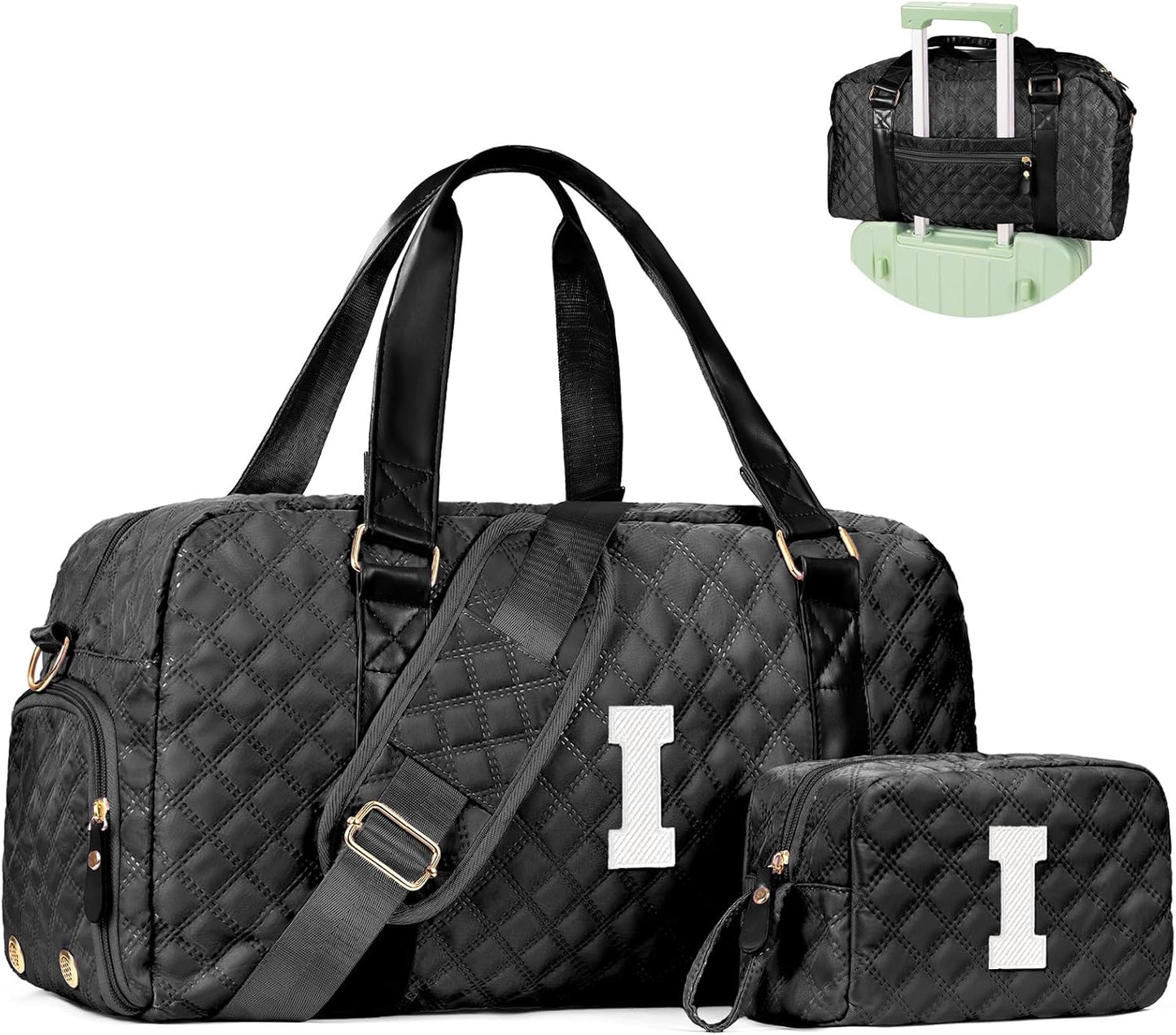 Teen Girl Gifts Trendy Stuff, Personalized Gifts, Initial Travel Duffel Bag or Teens, Monogram Overnight Bag, Trendy Stuff Gifts for Girls Friend Birthday Teacher Gift