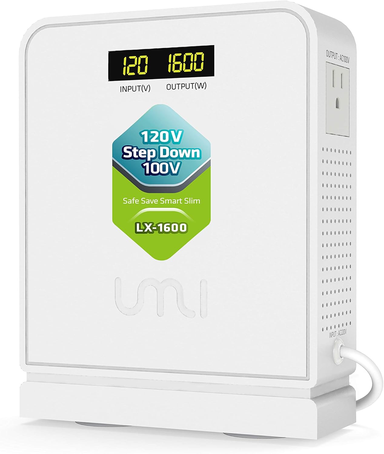 120V to 100V Voltage Converter 1600watts Step Down toroidal Voltage Converter for Japan appliances Used in US［CE, CQC Certified］