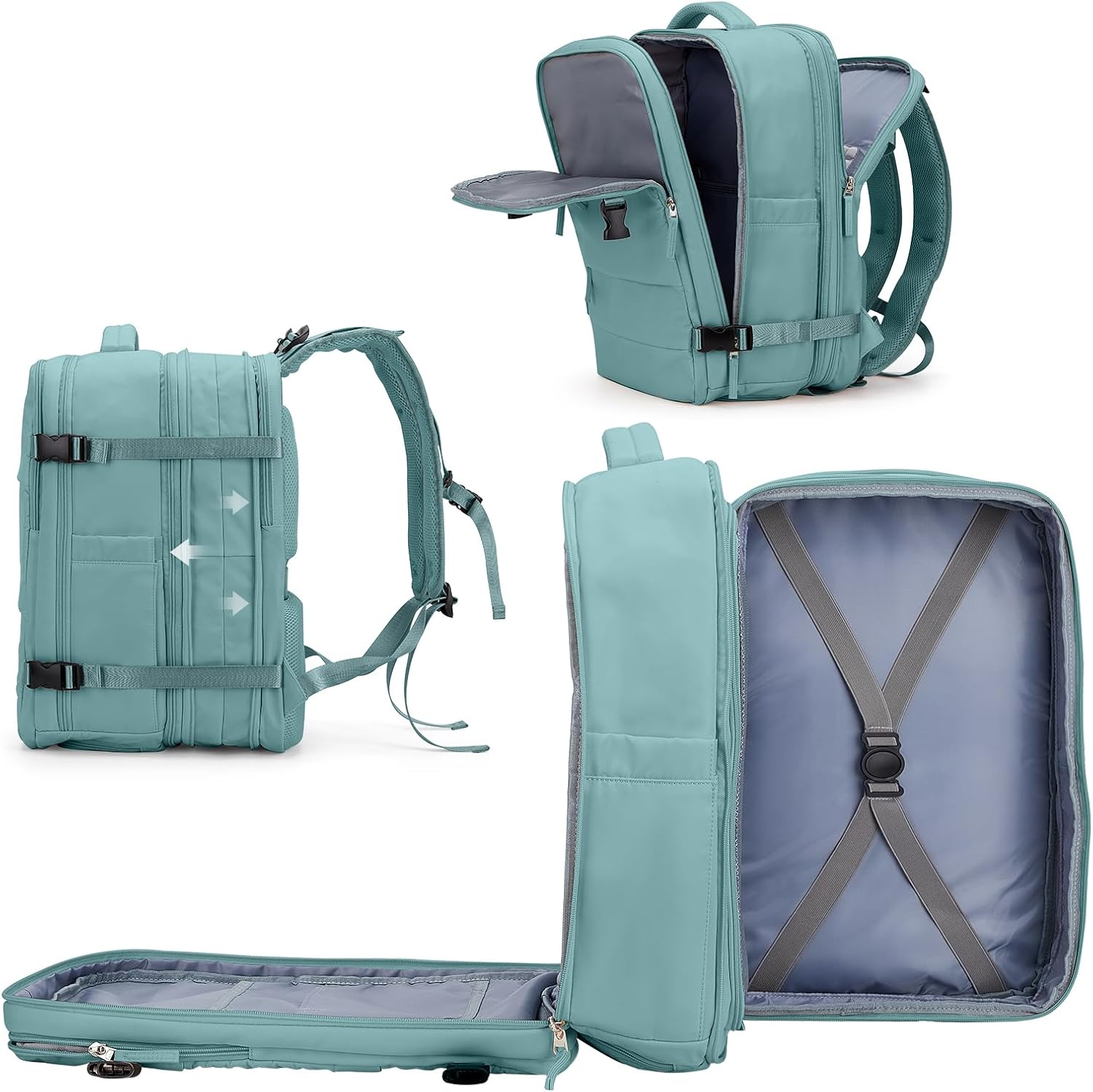 coowoz Large Travel Backpack For Women Men, Carry On Backpack,Hiking Backpack Waterproof Outdoor