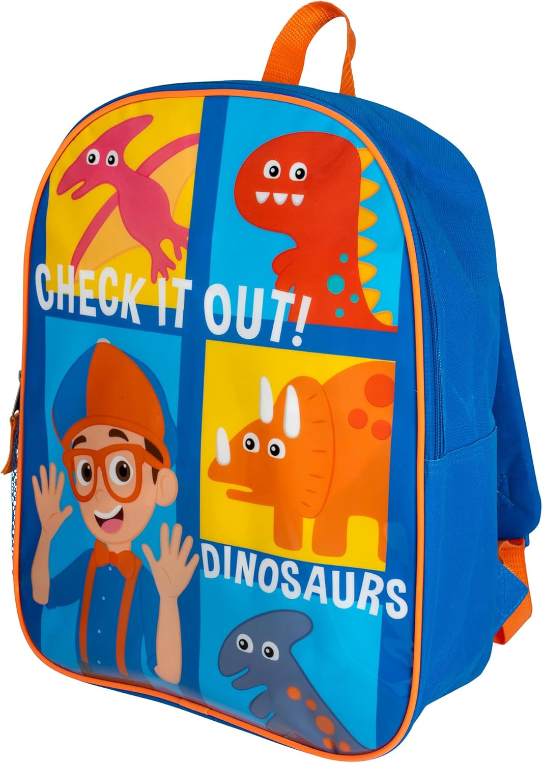 AI ACCESSORY INNOVATIONS Blippi Backpack for Boys & Girls, Kids 15" School Bag Featuring Blippi &