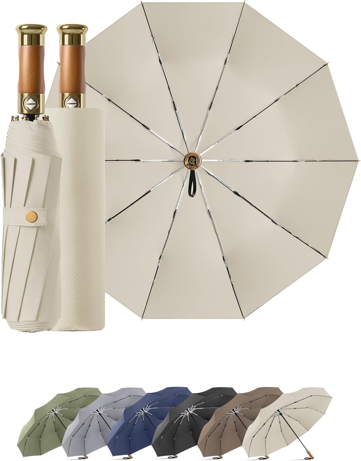 Rain Cats Large Umbrella 45 Inch diameter Umbrellas for rain Strong10 Ribs Fiberglass Windproof big