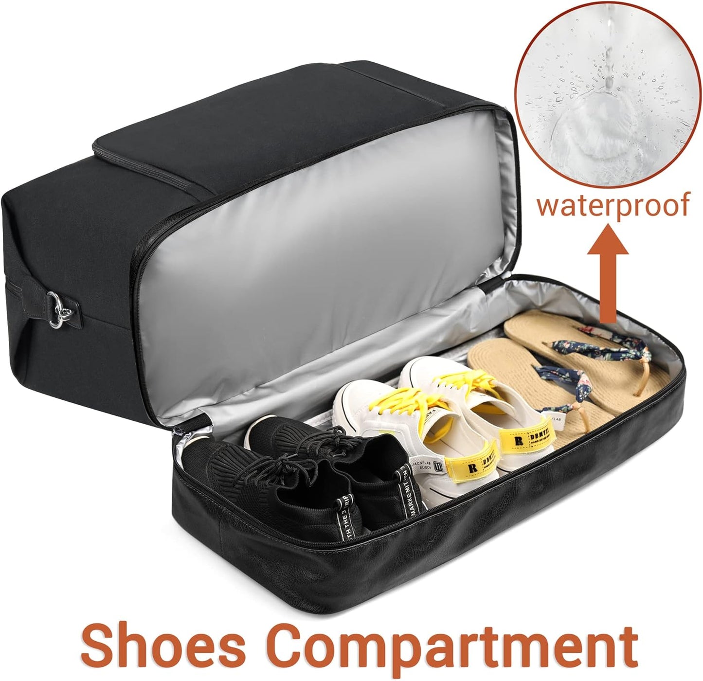 Travel Weekender Bag for Women, Overnight Bag with Shoe Compartment Oversized Travel Duffel Bag Carry On Tote 21"