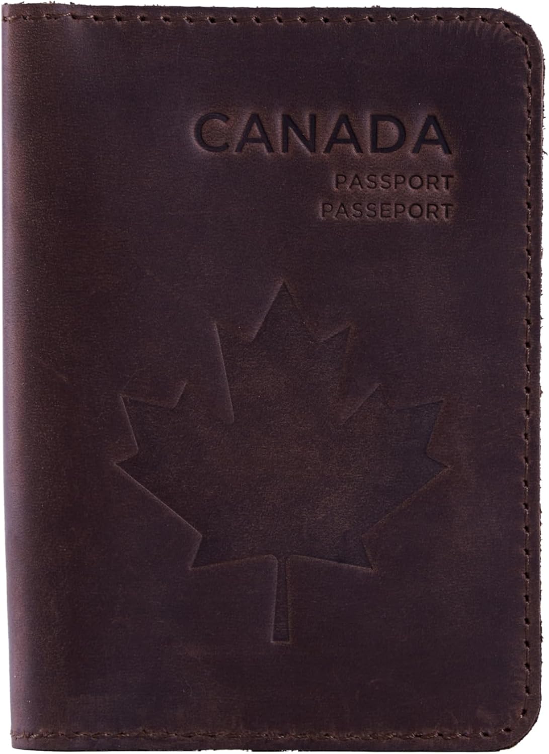 INCARNE Passport Cover - Travel Passport Wallet - Leather Passport Holder for Men Women Family with Card Slots & Note Compartmen - Sleeve Protector - Genuine Leather - Vintage Brown