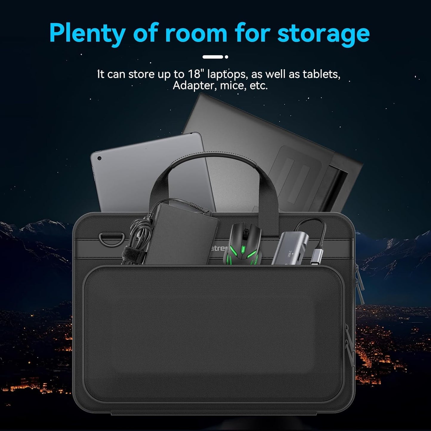 Smatree Heavy Duty Hard Case for 17.3 inch ASUS TUF Gaming A17 2023/2022/2021, for ASUS TUF Gaming F17 2023/2022/2021, for ROG Zephyrus S17 Series Protective Bag(A800XL)