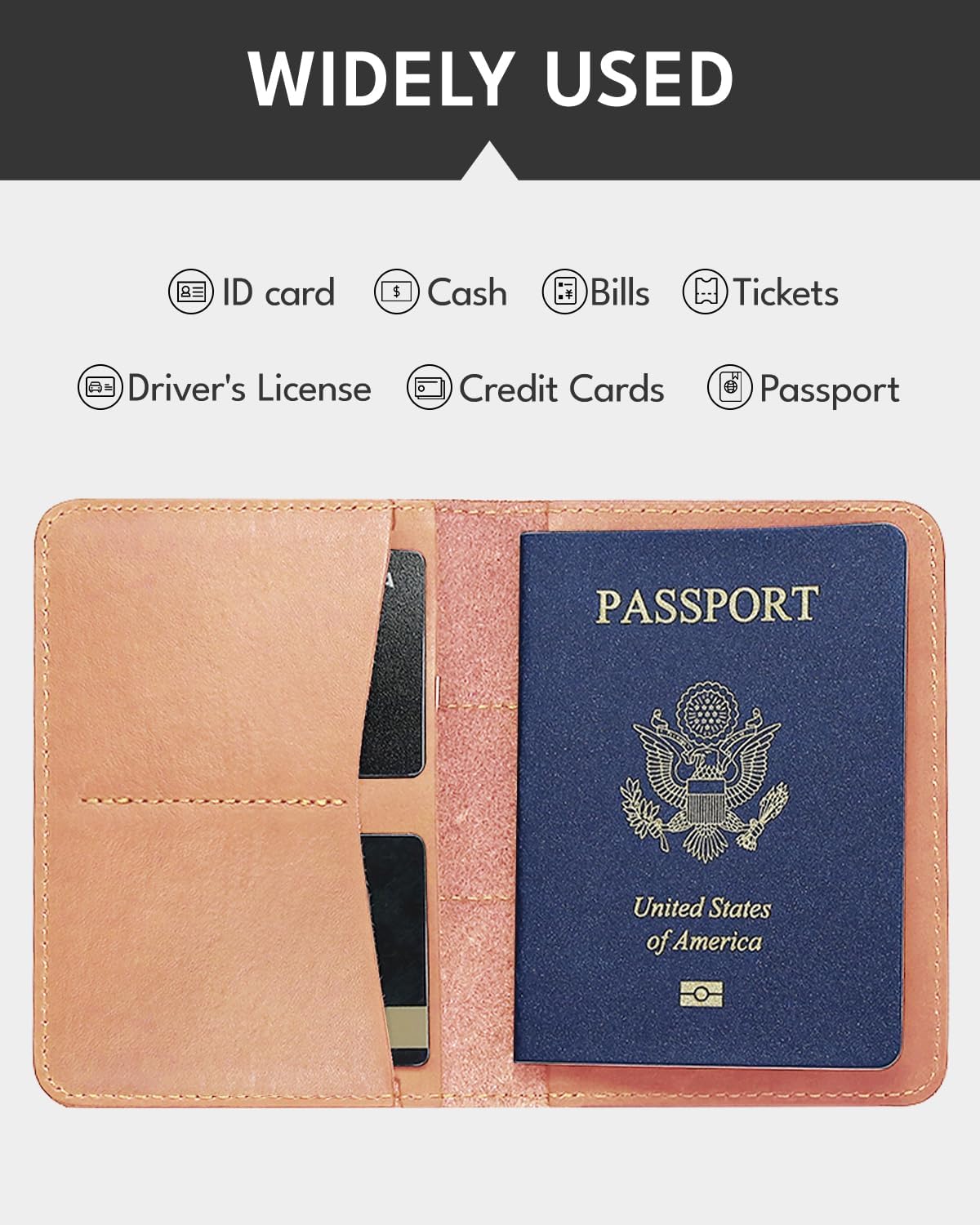 ALLIVE Genuine Leather Passport Holder - Wallets, Airport Essentials & Travel Gifts