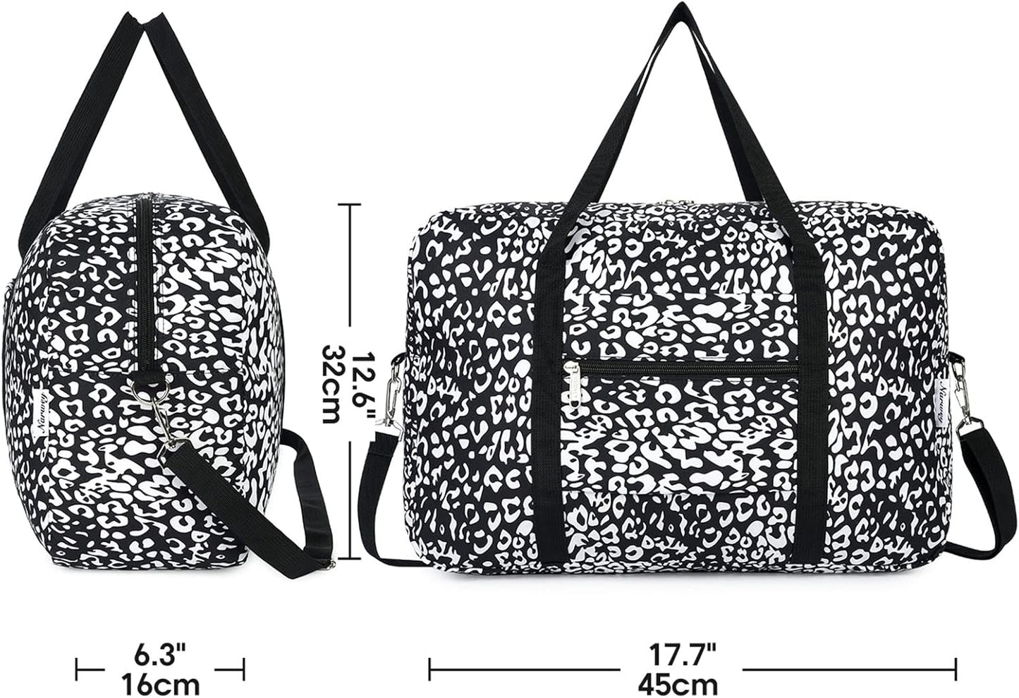 For Spirit Airlines Personal Item Bag 18x14x8 Foldable Travel Duffel Bag Tote Carry on Luggage Duffle Overnight for Women and Men
