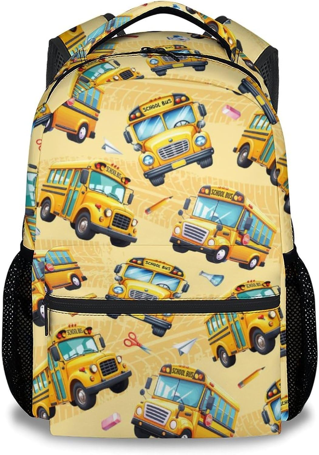 Kid Backpack Boys - School Bus Backpacks for Toddler - Durable Children Bookbag - School Bag for Kindergarten/Preschool/Elementary(17 Inch)