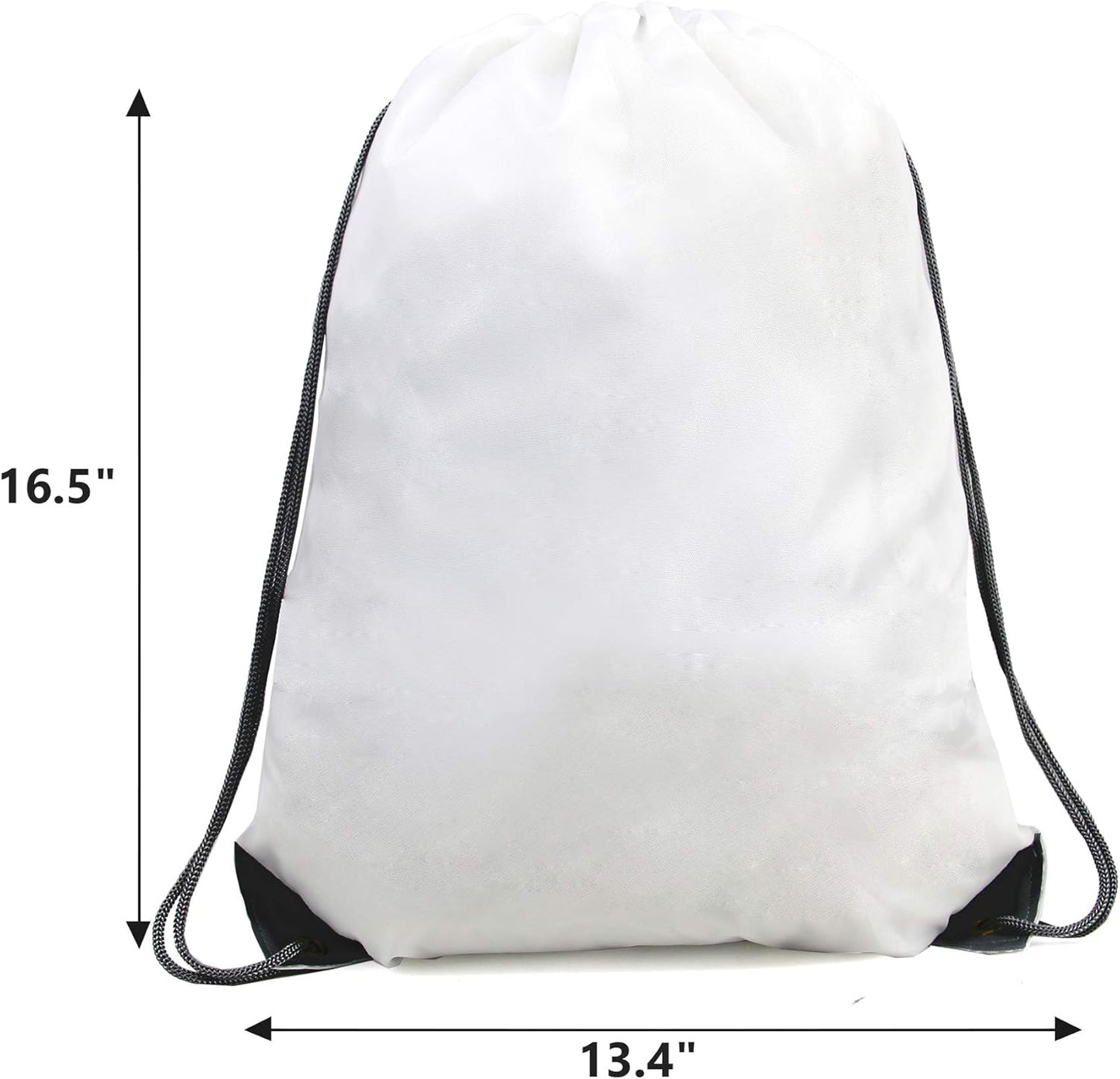 BeeGreen Drawstring Backpack Bags 20,30,50 Packs Reflective String Bags for Gym Sport Trip Cinch Sack DIY for Women Men