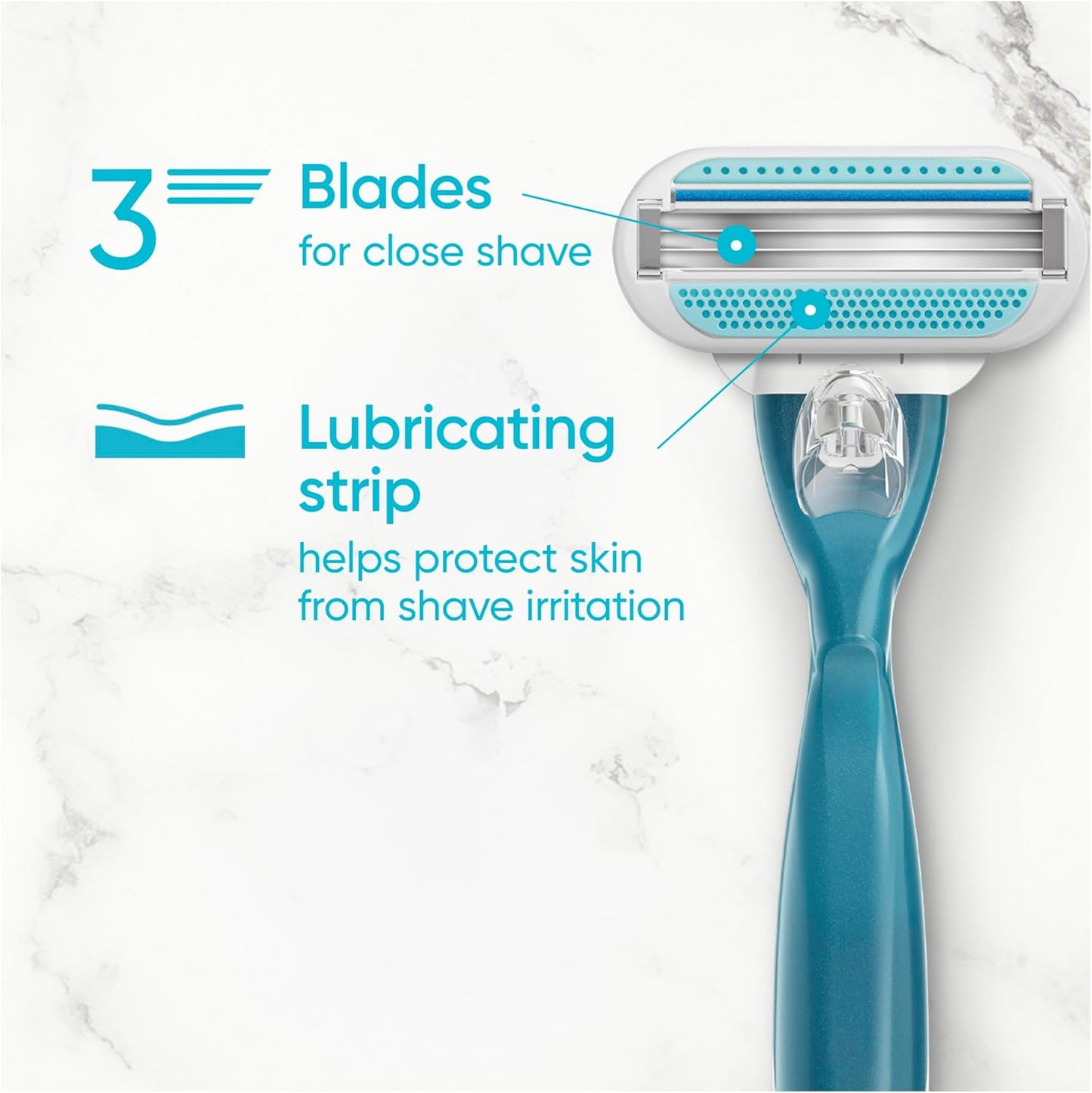 Gillette Venus Smooth Womens Razor Blade Refills, 8 Count, Lubracated to Protect the Skin from Irritation