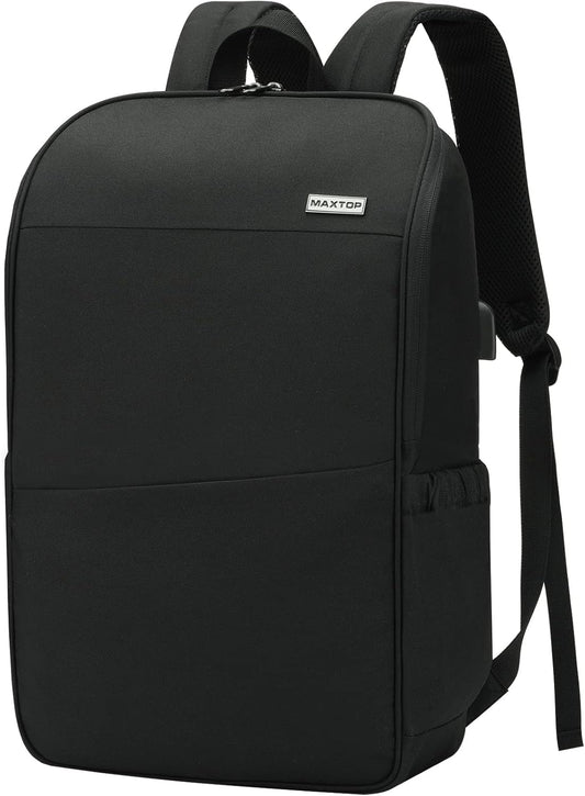 MAXTOP Laptop Backpack Bookbag Backpack with USB Charging Port Anti-Theft[Water Resistant] Work College Business Travel Computer Backpack for Men Women Fits up to 17" Notebook